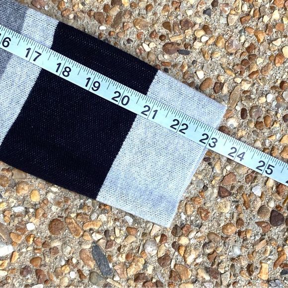 NWT Kasper Color Block Open Front Oversized Grey Gray Combo Cardigan Size S - Picture 10 of 11